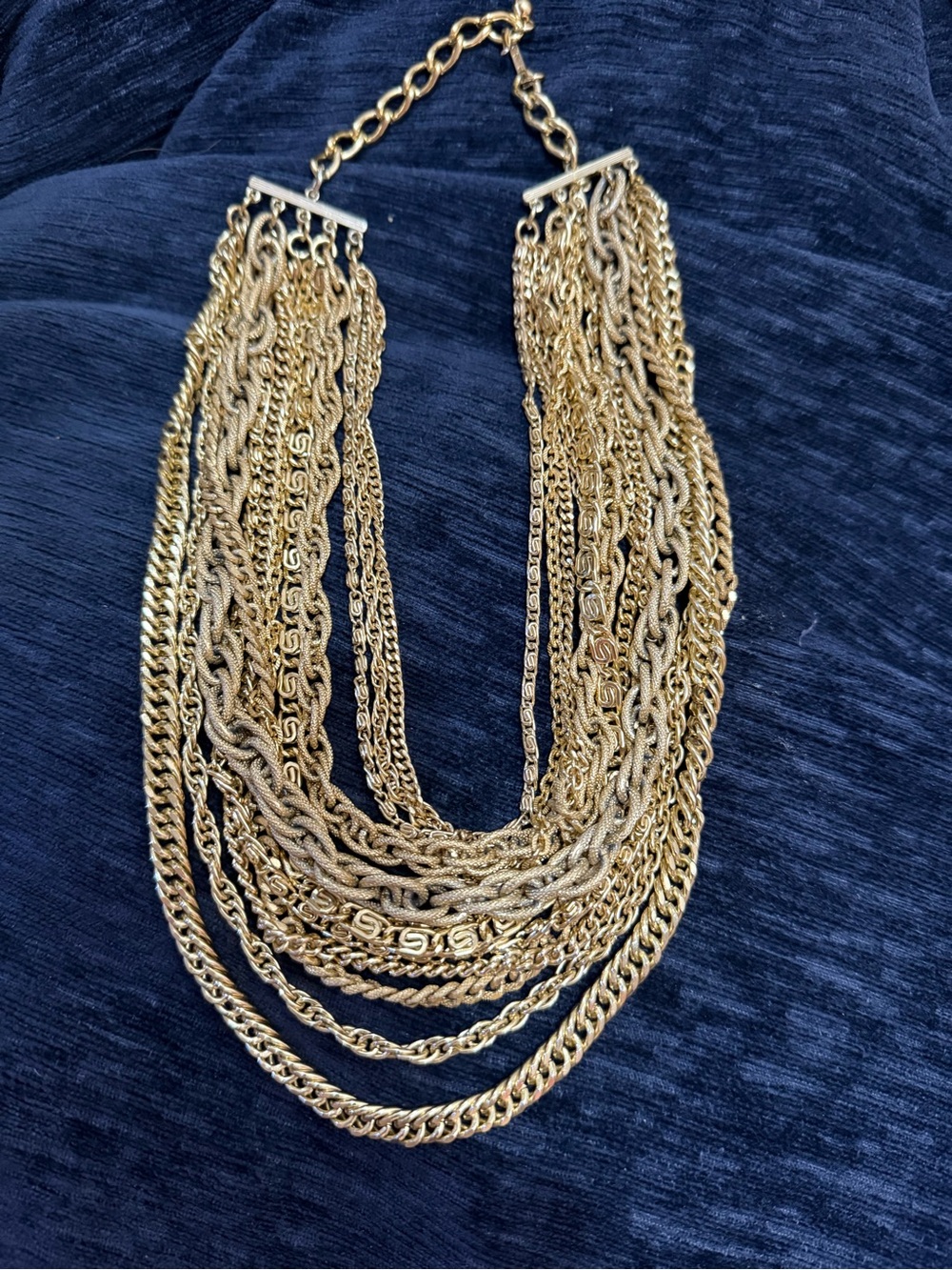 Multi-Strand Gold Statement Necklace - Women Jewelry
